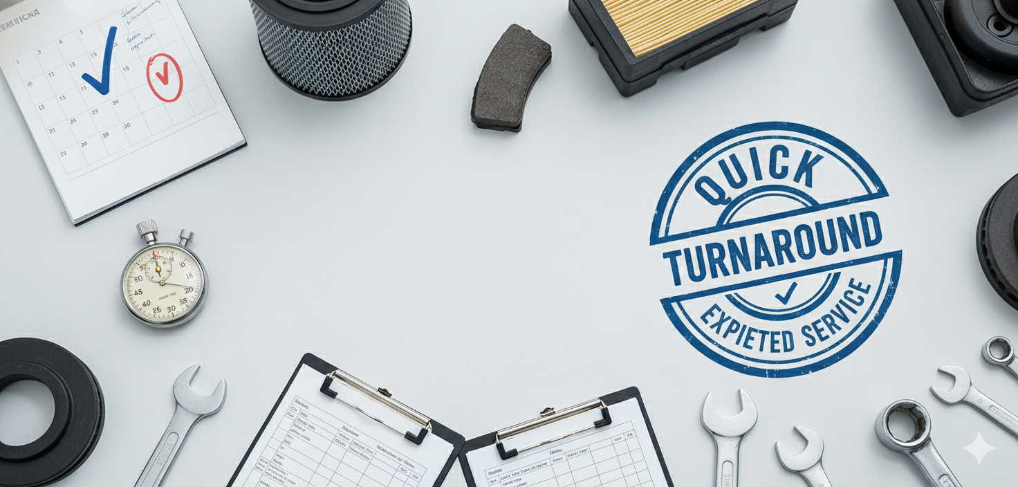 Quick turnaround - fast and efficient service